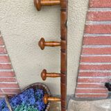 Bamboo coat rack with 5 hooks