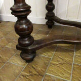 Louis XIII desk table, walnut, Swiss model.