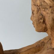 Femme nue - Sculpture en terre céramique