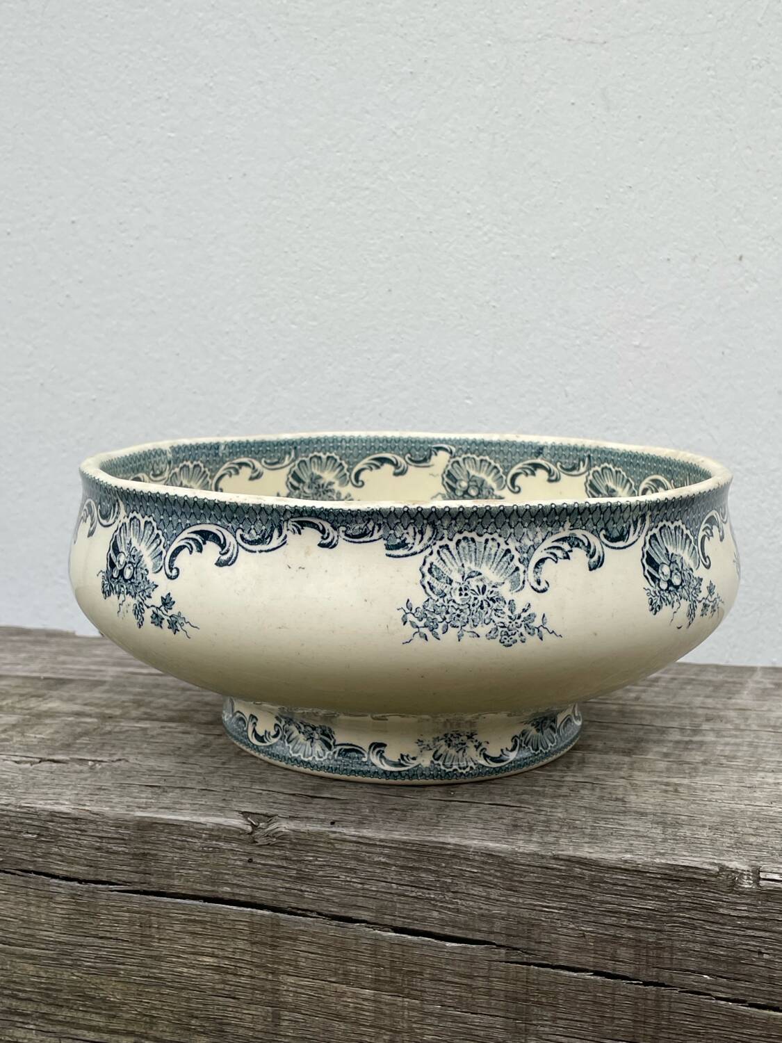 Ceramic iron earth salad bowl Moulin des loups
