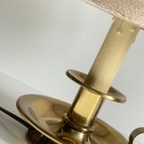 Solid brass and velvet candle holder lamp