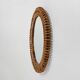 Wall mirror with rattan frame, 1950s