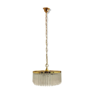 Lamp "Venini" with circular glass ceiling. Italy 1970s.