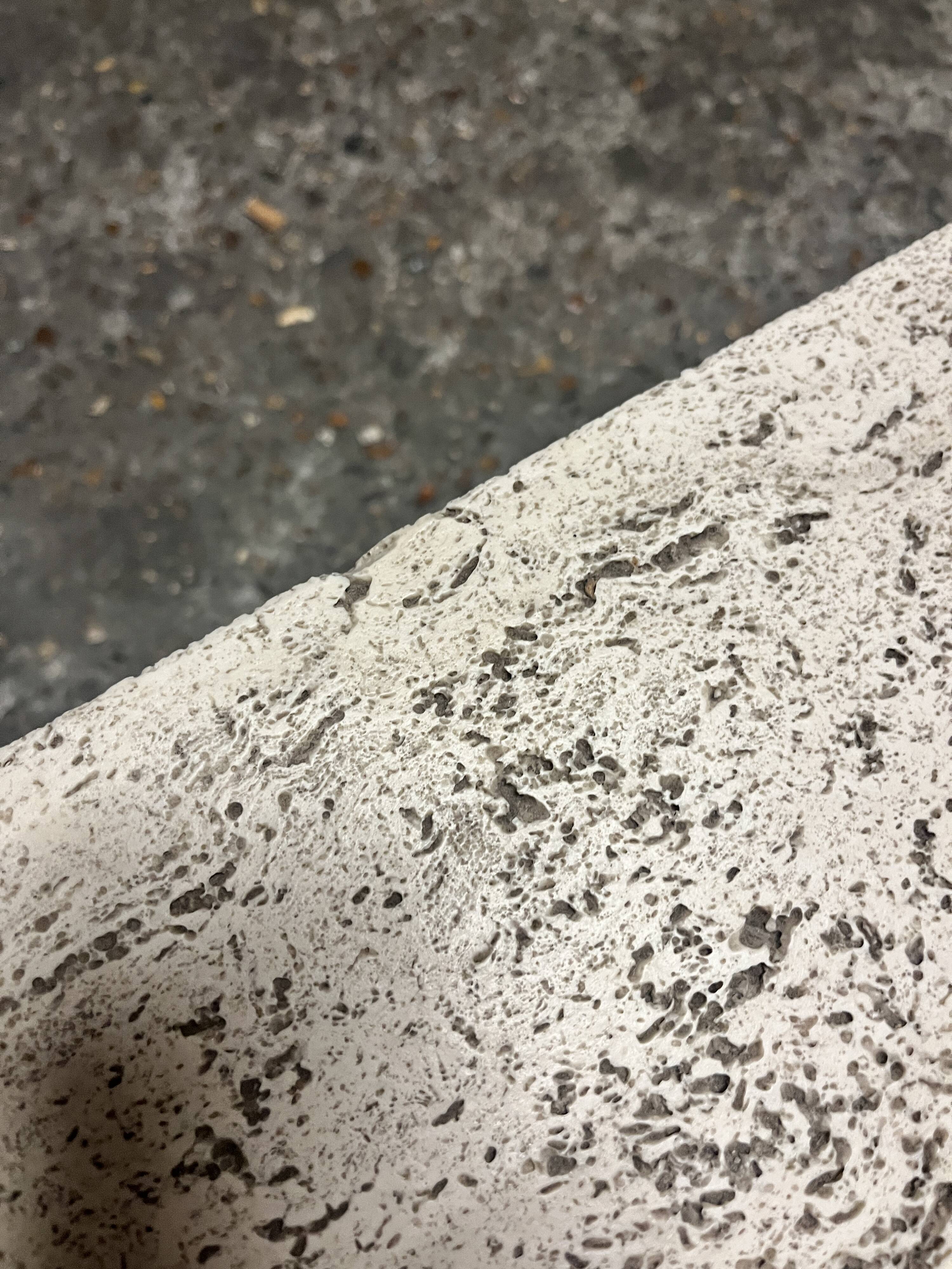 Italian travertine coffee table, mid-20th century 1970