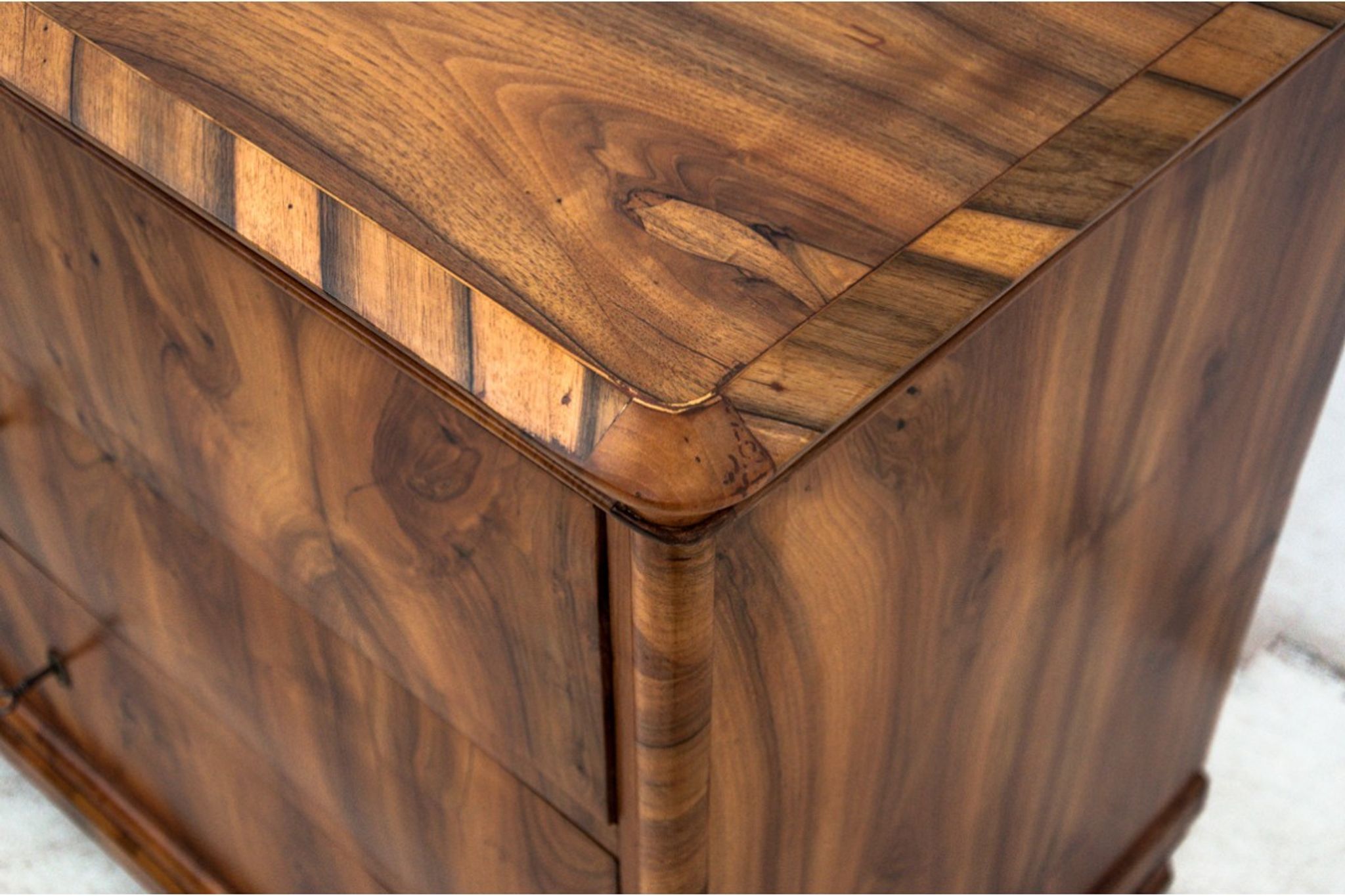 Antique chest of drawers, northern europe, around 1850, after renovation