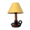 Lampe bougeoir en bois