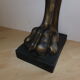 Console en marbre sur pieds lions