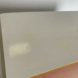 Chest of drawers 4 drawers relooke patina lacque metal buttons