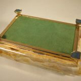 Box in onyx and gilded metal 18 x 13 cm