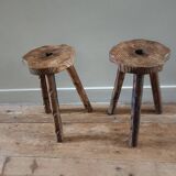Pair of tripod stools