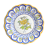 Hand-painted ceramic cake plate