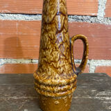 Brown ceramic vase West Germany, 1960s