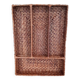 Woven rattan covered storage