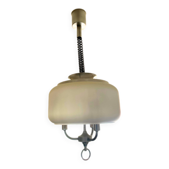 Adjustable suspension, metal and glass, circa 1960