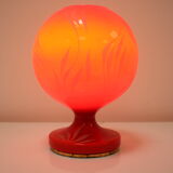 Table lampOsvetlovaci sklo Valasske Mezirici,1970