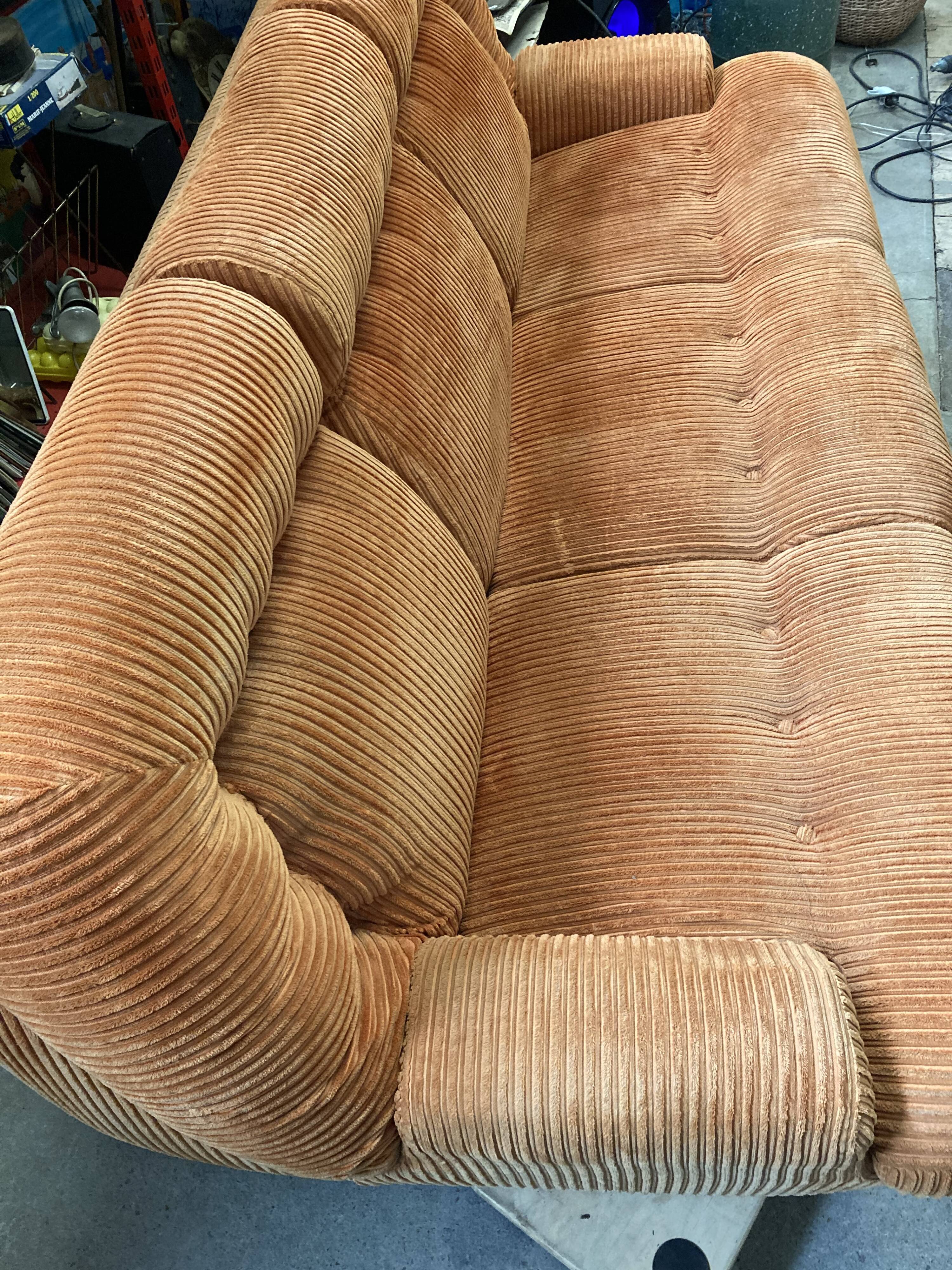Vintage orange sofa bed