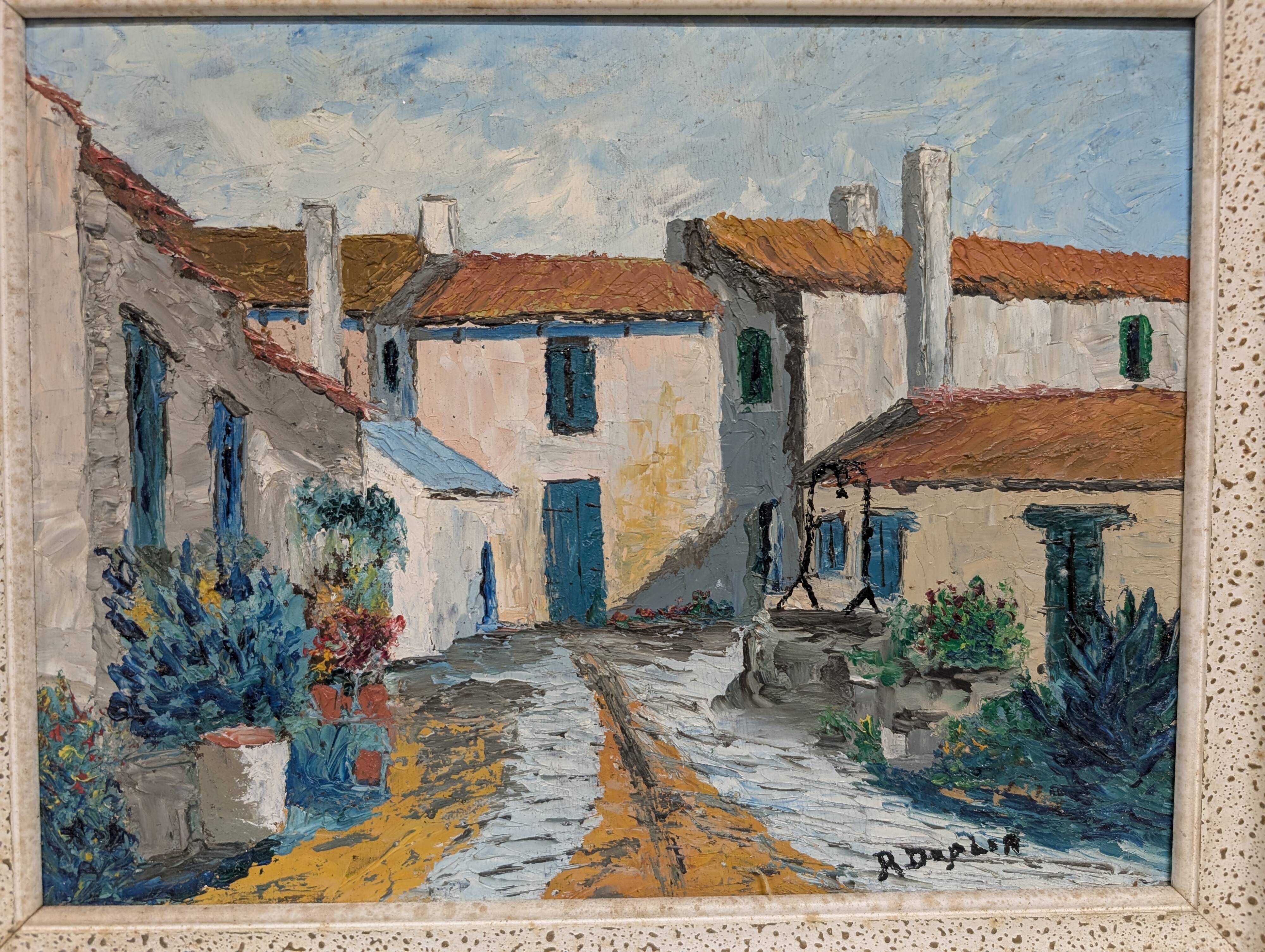Old oil painting 1971