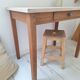 Farmhouse-style wooden desk / side table