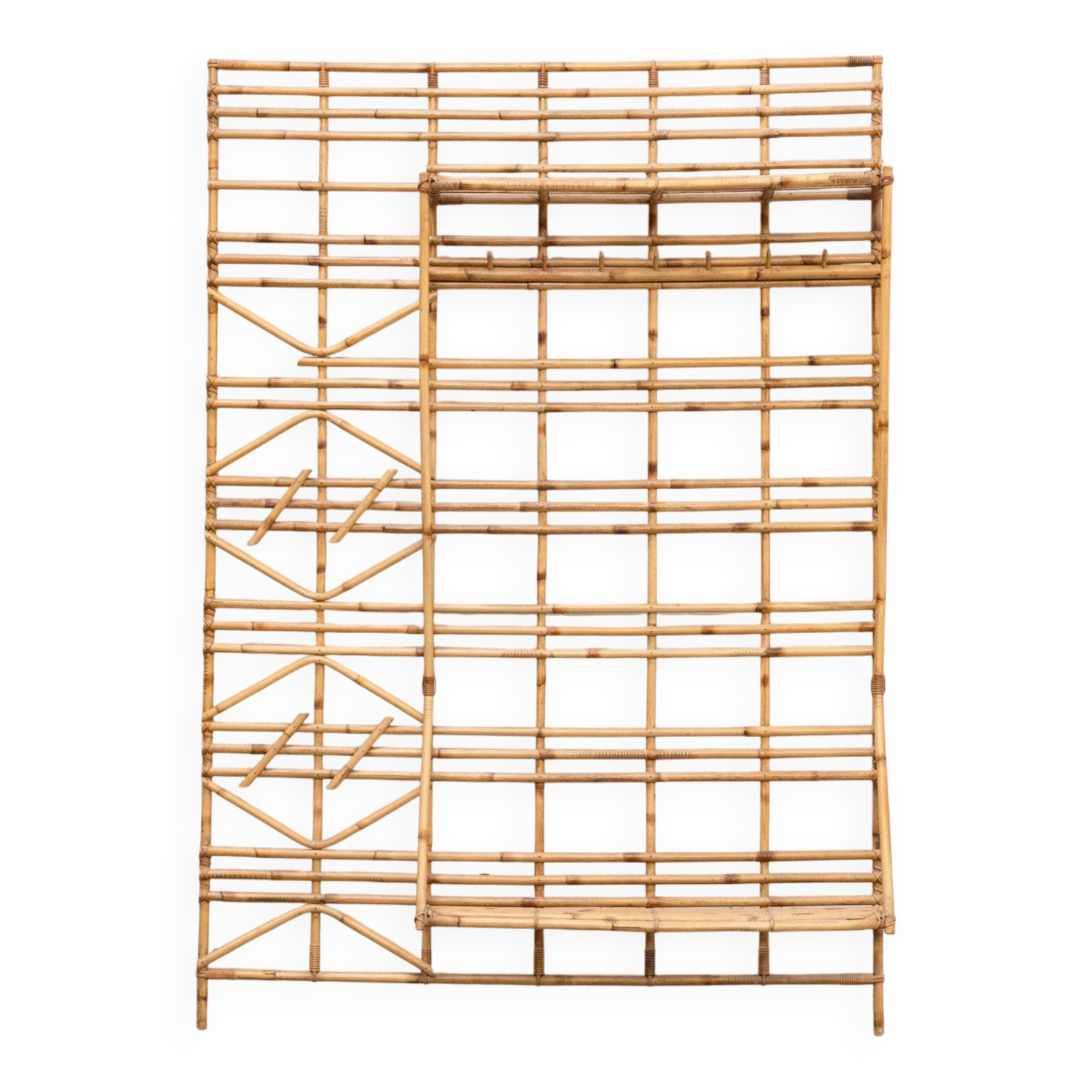 Rattan wardrobe, Italy, 1960s