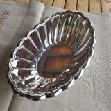 Hollow plate or silver metal pan