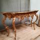 Console dorée style Louis XV