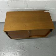 Florence Knoll furniture in teak from the 1970s.