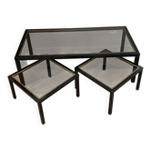 Set of 3 nesting tables by Roche Bobois. 1970.