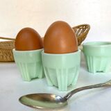 Vintage opaline glass coquetiers