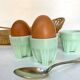 Vintage opaline glass coquetiers