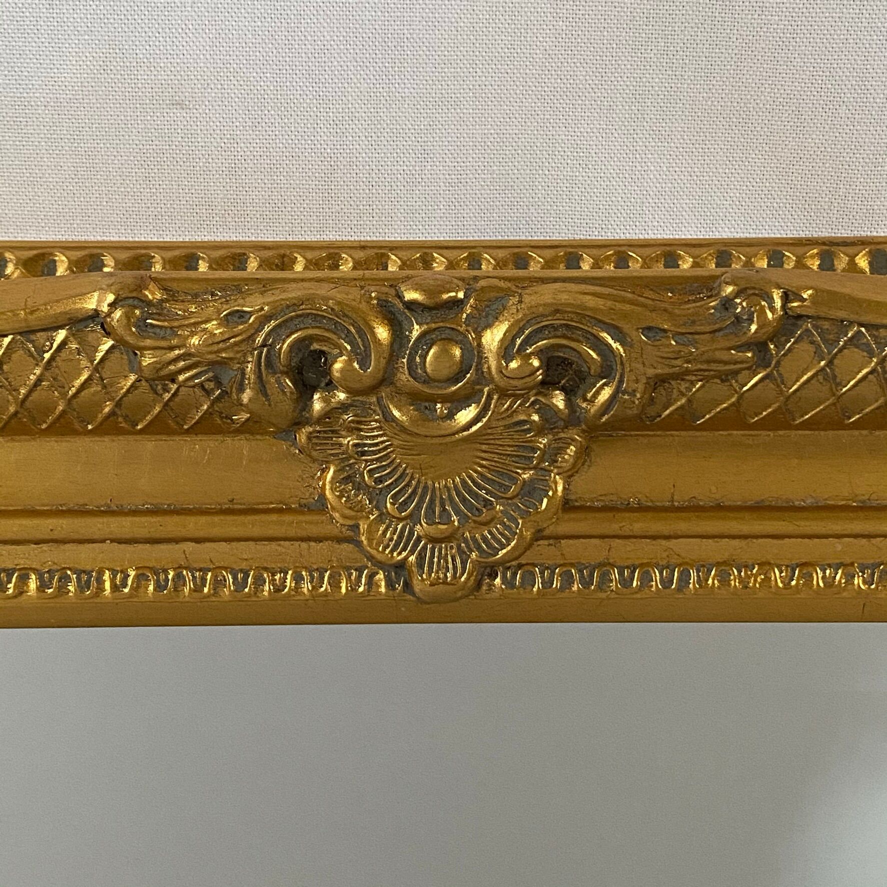 Bevelled mirror, Golden Empire style 64x54cm