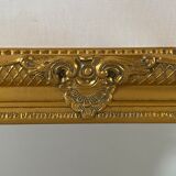 Bevelled mirror, Golden Empire style 64x54cm