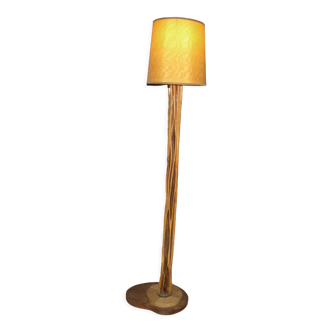 Lampadaire en bois Naturel Exotique 1950, 1960