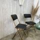 Paire de chaises pliantes vintage