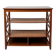 Console shelf in wood and wicker, colonial style.