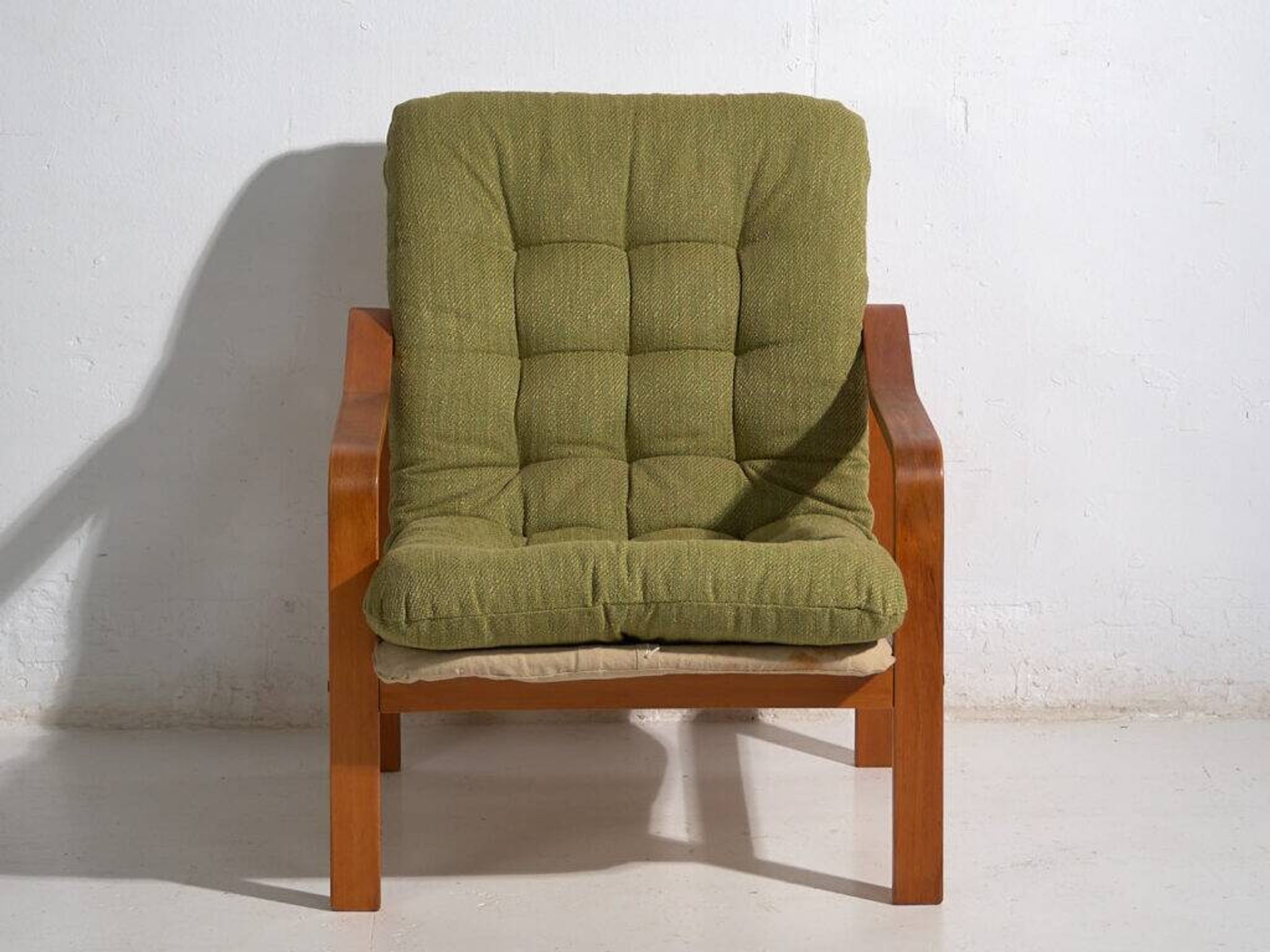Vintage olive green armchair (c.1950) #80