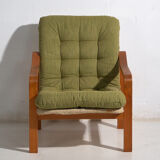 Vintage olive green armchair (c.1950) #80