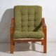 Fauteuil vintage vert olive (c.1950) #80