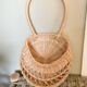 Rattan basket to hang