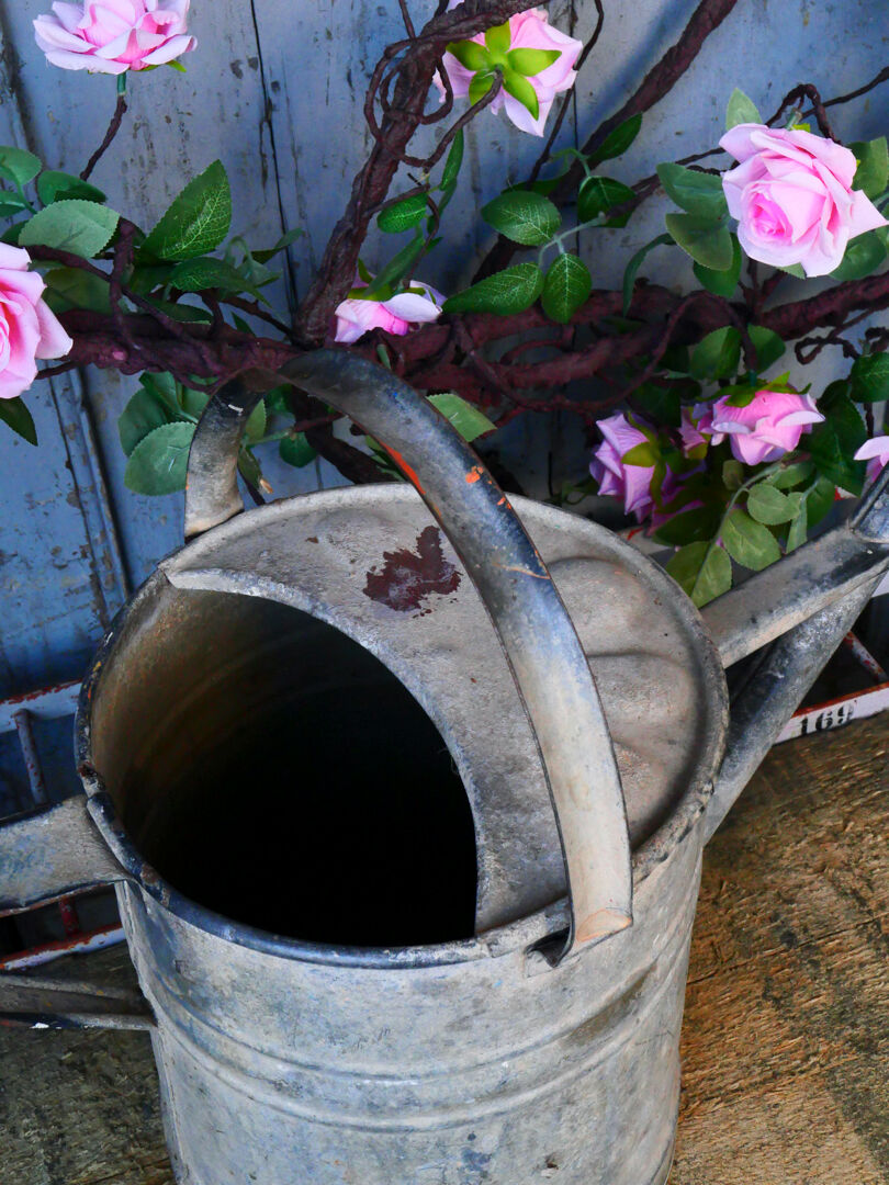 Zinc watering can