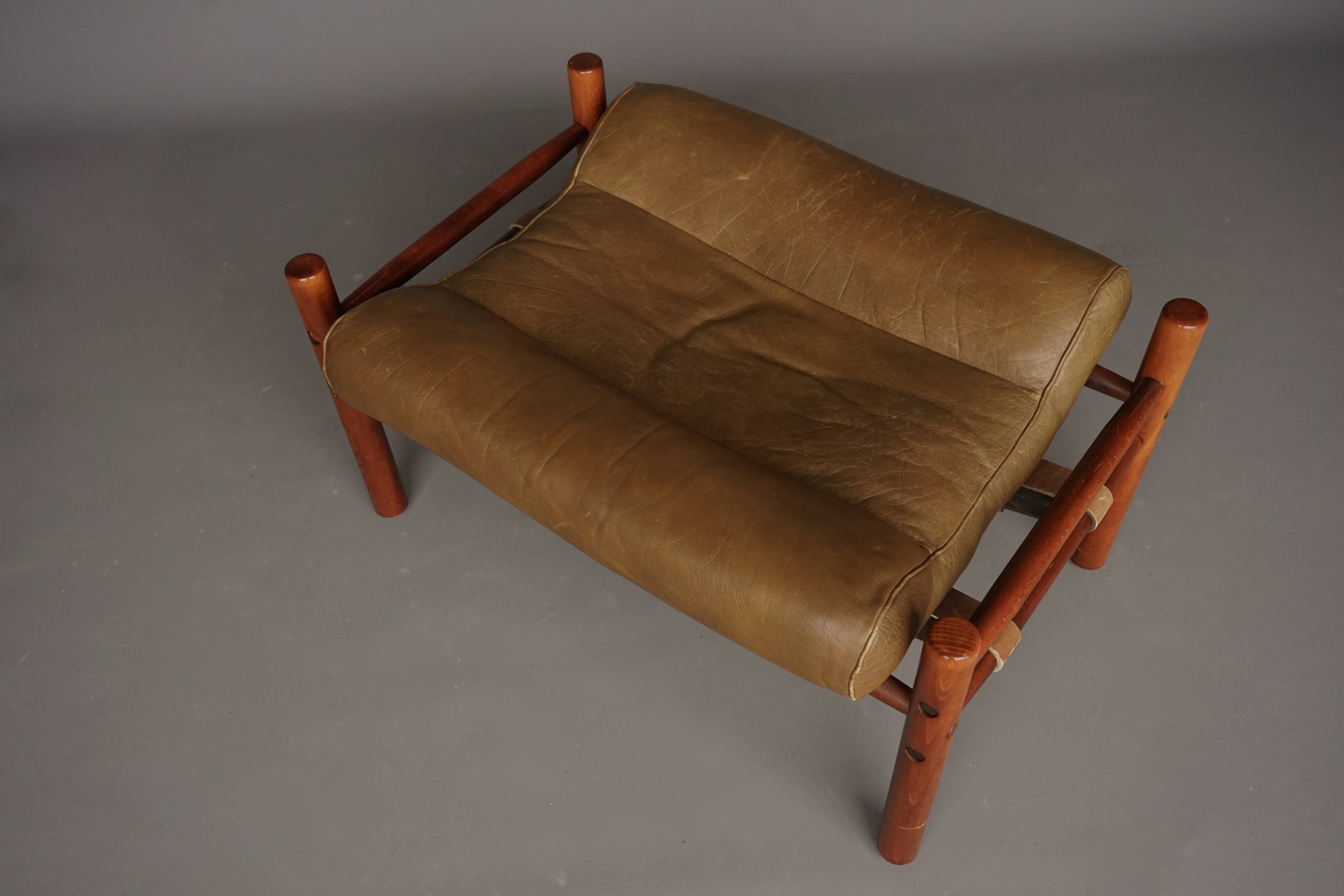 Inca Footstool Ottoman by Arne Norell for Arne Norell AB