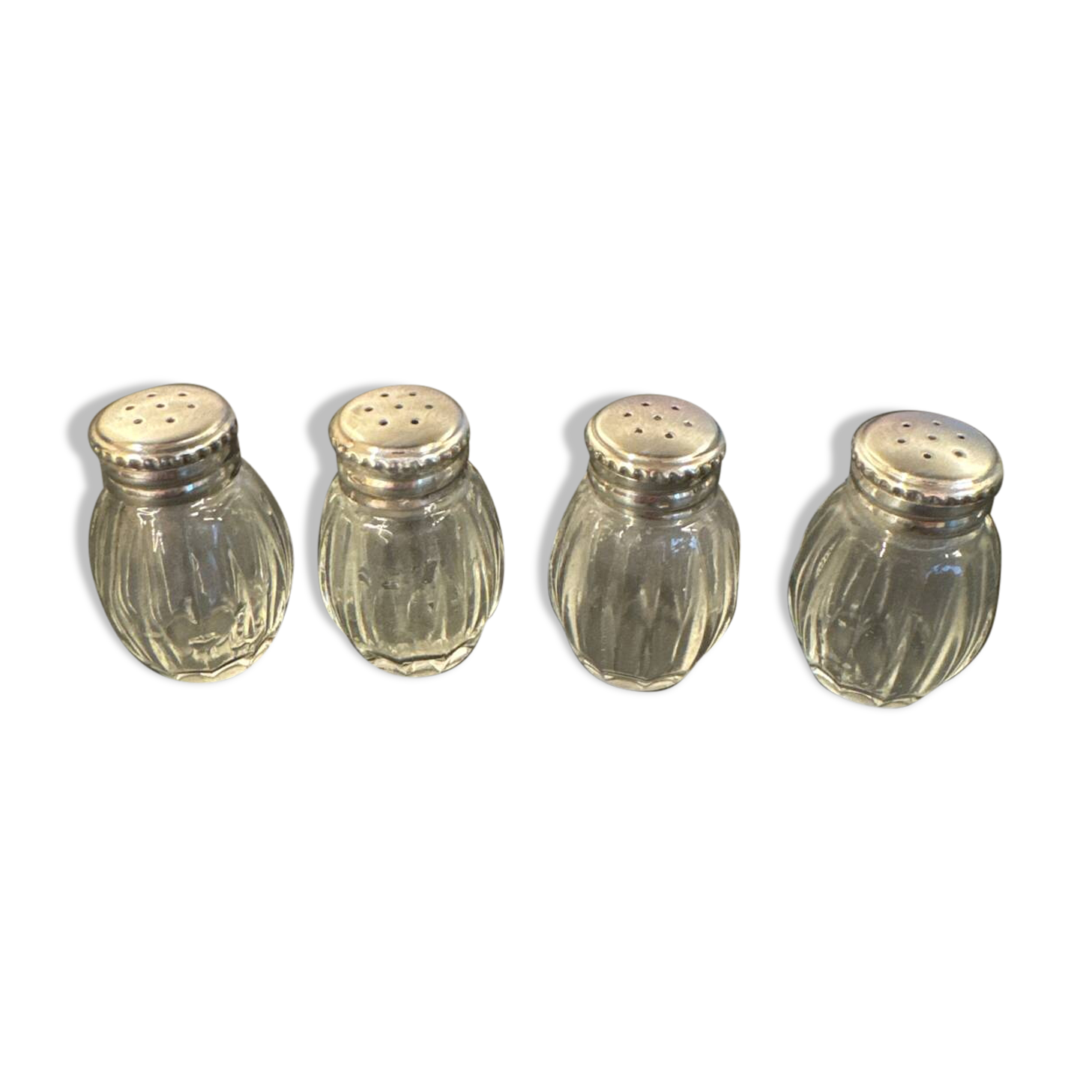 Christofle – 4 salt shakers – Solid silver