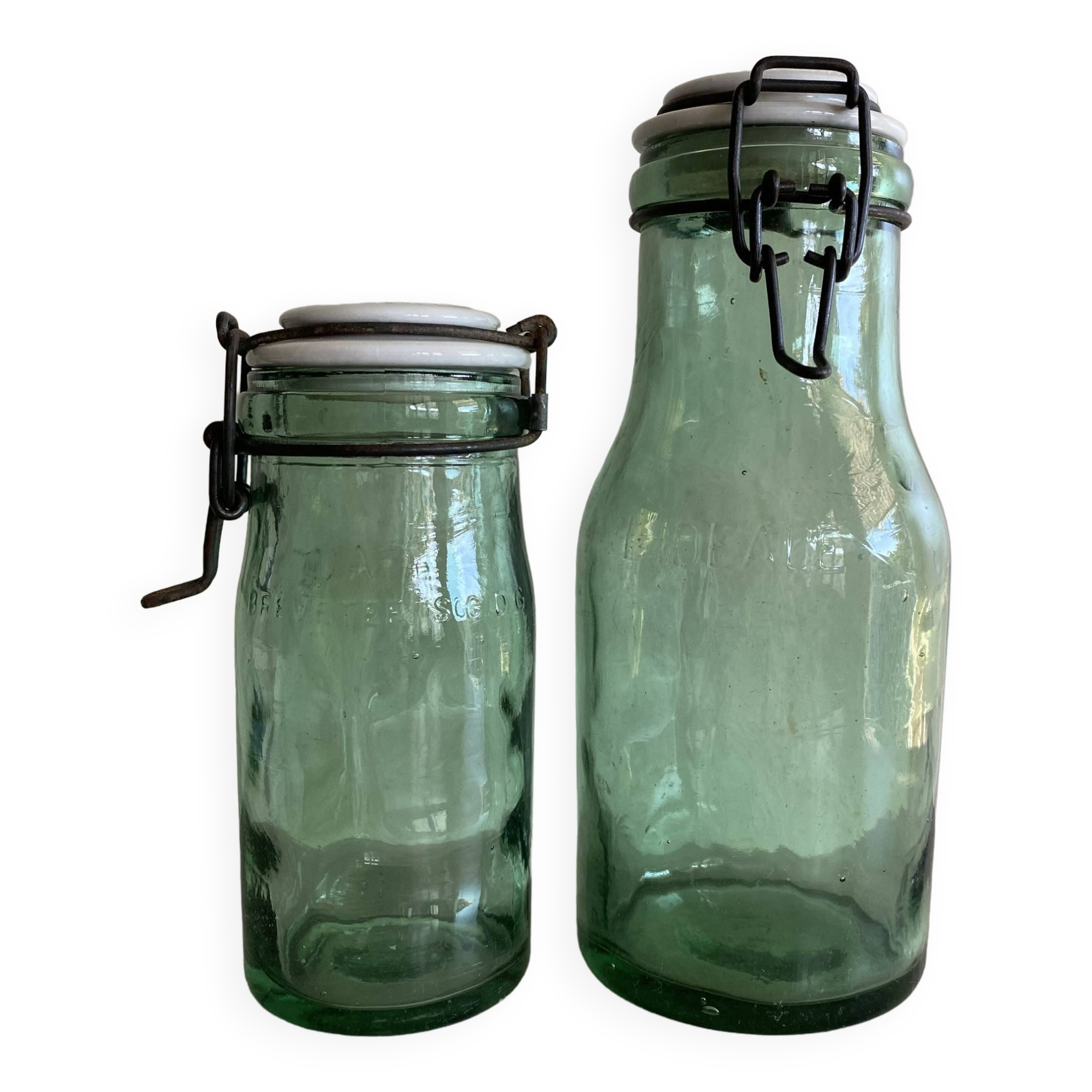 L’Idéale ceramic jar x2