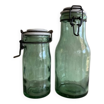 L’Idéale ceramic jar x2
