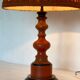 Lampe en bois tourné 1970’s.