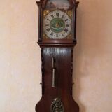 Pendule mouvement horloge hollandaise dite chaise époque 18eme