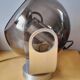 Smoked glass and chrome metal spot lamp from the 70s.