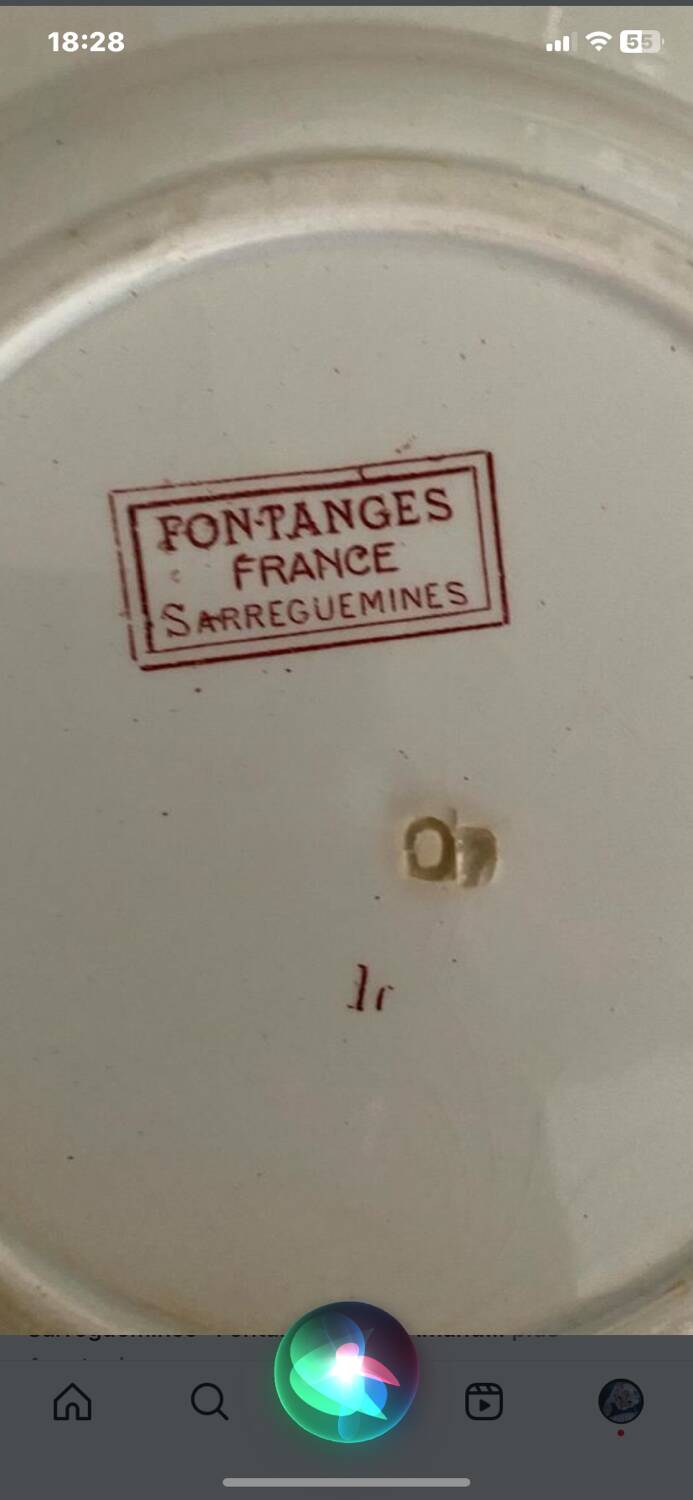 2 hollow plates in iron earth, Fontanges model