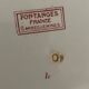 2 hollow plates in iron earth, Fontanges model