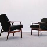 Fauteuil Henryk Lis en boucle noire 1960