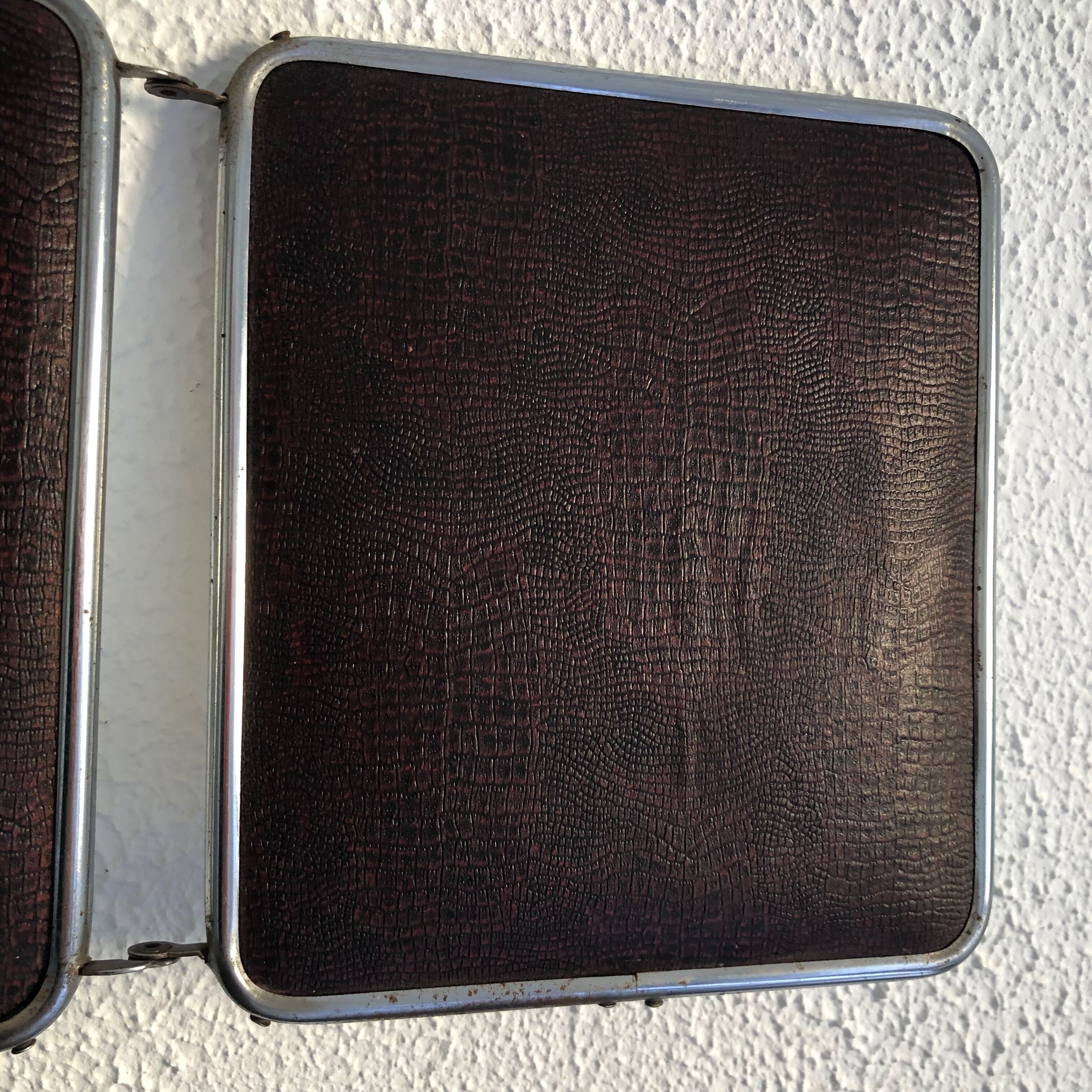 Vintage barber triptych mirror 1950 - 20 x 57 cm